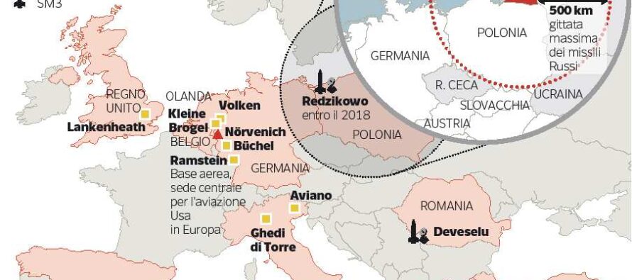 L’ipotesi Usa: missili in Europa per contrastare la minaccia russa