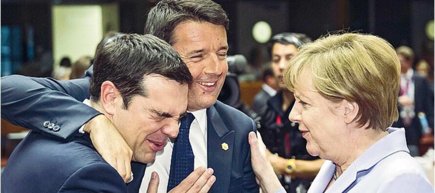 Renzi con Angela per archiviare Tsipras “Errore referendum”