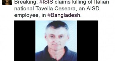 Bangladesh,ucciso un italiano Lo Stato islamico rivendica sul web