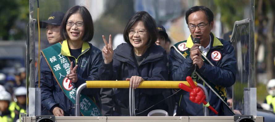 La prima presidente donna di Taiwan