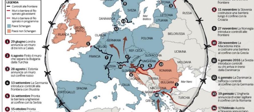 Migranti, è crisi diplomatica in Europa