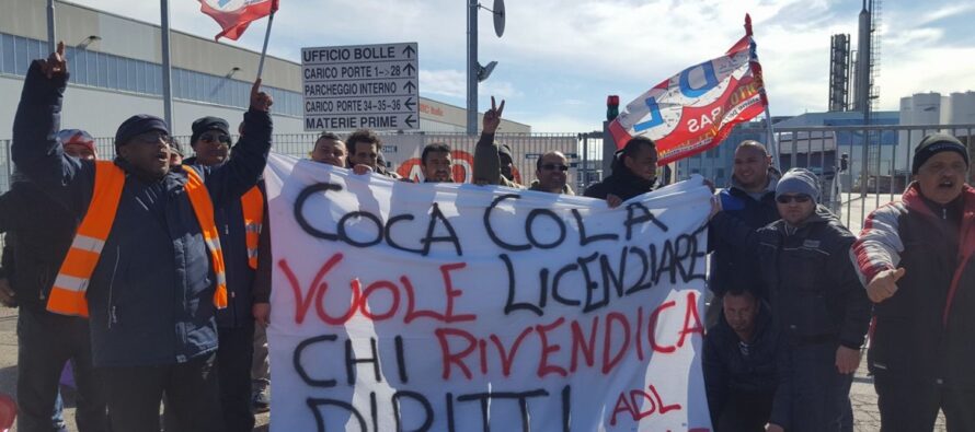 Coca Cola di Nogara, pistole elettriche contro i lavoratori di Adl Cobas