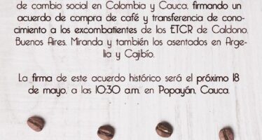 Illy Caffe por la paz en Colombia