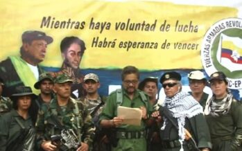 Colombia, una parte delle FARC annuncia: «Siamo costretti a riprendere le armi»