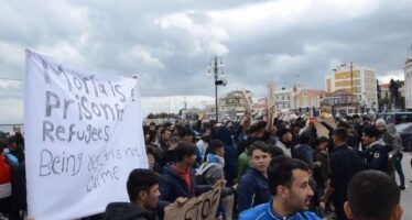 Grecia. Lesbo assediata: aggressioni fasciste e spari sui migranti