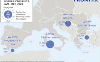Migranti. Nel 2020 gli ingressi irregolari in Europa calati del 13% secondo Frontex