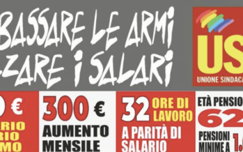 «Giù le armi, su i salari», oggi sciopero generale dell’Unione Sindacale di Base